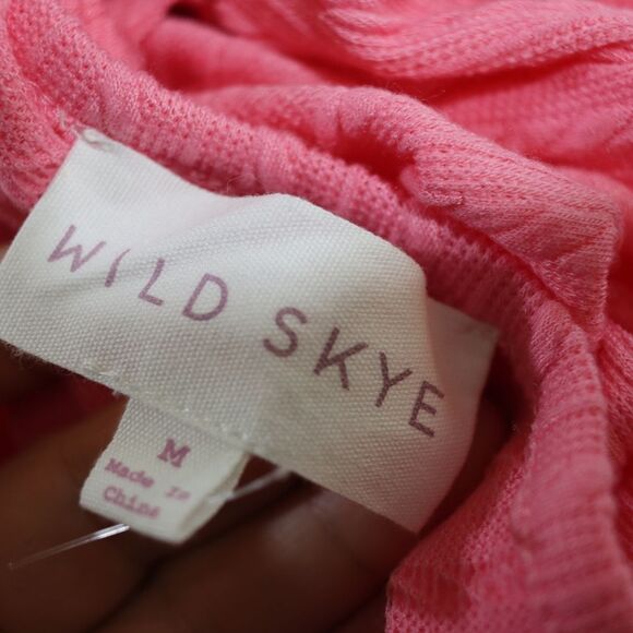Wild Skye Pink Ribbed Knit  Flare Loungewear Matching Set Med NWT - Picture 12 of 14